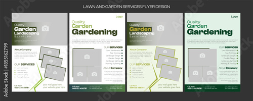 lawn and garden flyer design template landscaping services Tree and gardening service poster leaflet design. Lawn Care and Gardening Services Flyer Design, Landscaping leaflet design set 