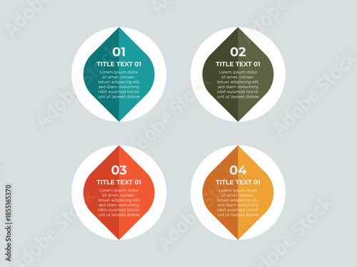 vector illustration infographic design template with 4 steps. Template for process, presentations, layout, banner, brochure.