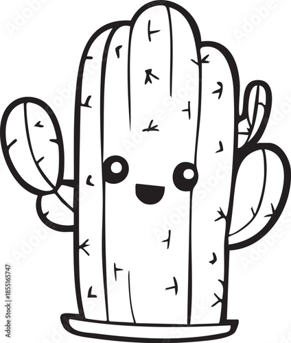 Cactus Kawaii illustration
