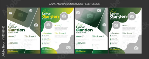 lawn care flyer design template. landscaping and gardening lawn care service flyer, poster, leaflet design lawn care garden or landscaping services Tree and gardening service poster leaflet design.