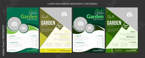 lawn care flyer design template. landscaping and gardening lawn care service flyer, poster, leaflet design lawn care garden or landscaping services Tree and gardening service poster leaflet design.
