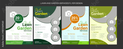 lawn care flyer design template. landscaping and gardening lawn care service flyer, poster, leaflet design lawn care garden or landscaping services Tree and gardening service poster leaflet design.