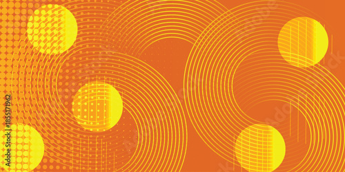 Abstract orange background. Minimal pattern. Vibrant gradient geometric lines. Modern design. Suit for banner, cover, business, flyer, poster, website, brochure, corporate