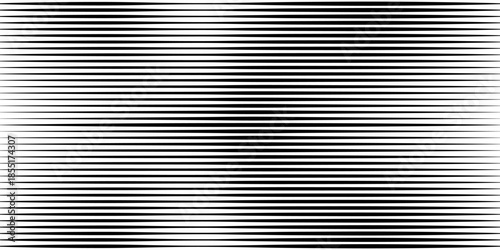 A series of parallel horizontal black lines of varying thickness and density, creating a gradient effect.