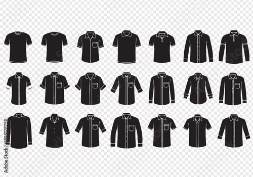 Sandals and Slippers Silhouette Vector Set in Multiple Styles Isolated on Transparent Background