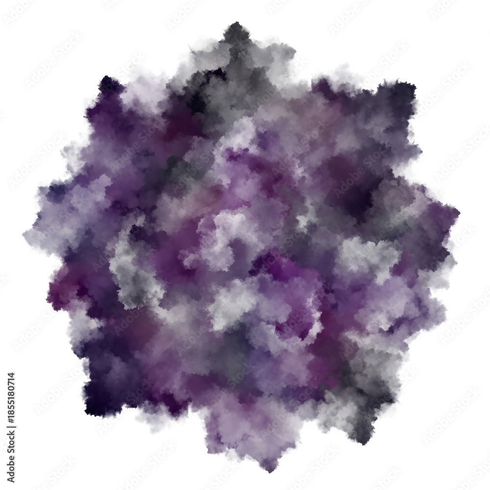 Fototapeta premium Abstract colorful blob isolated on transparent background