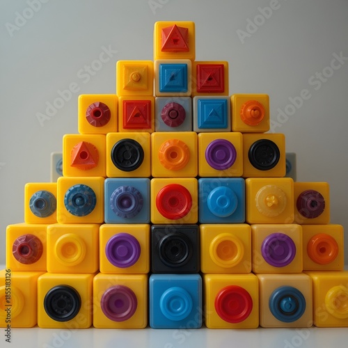 plastic toy blocks
