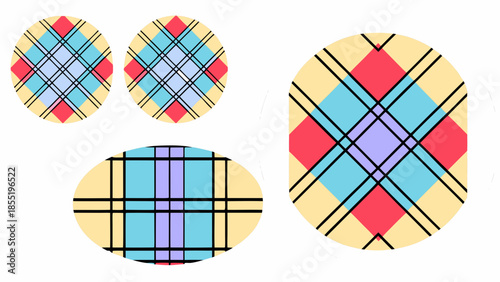 Burns Night Greeting Card Illustration with Thistle Flowers