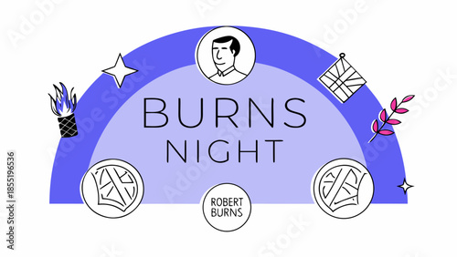 Haggis Dish Illustration Traditional Scottish Cuisine