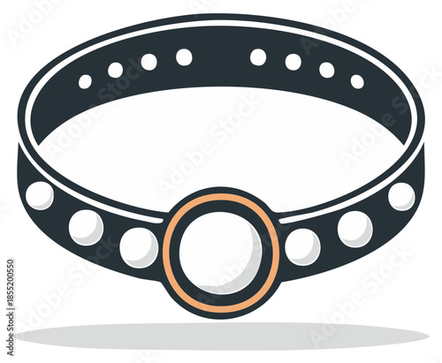 Wristband Vector Illustration Circular Design Decorative Object Ornament