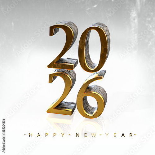 Happy new year 2026 banner design