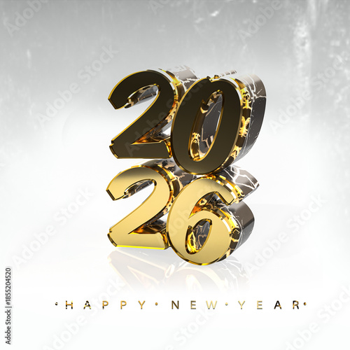 Happy new year 2026 banner design