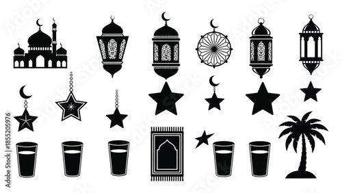 Islamic symbols and decorations
