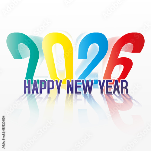 Happy new year 2026 banner design