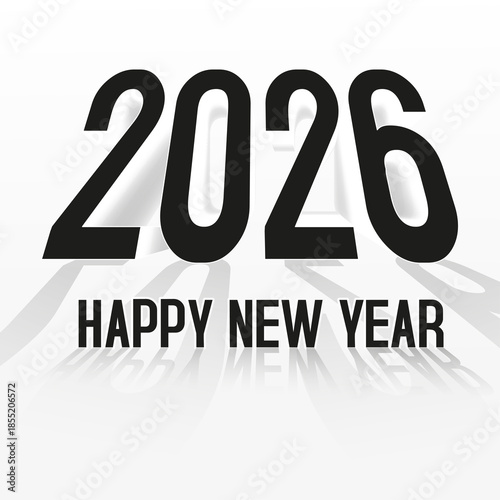 Happy new year 2026 banner design
