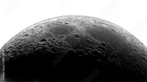 Moon night sky celestial space galaxy isolated on transparent background