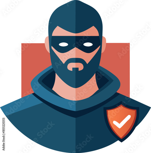 Scammer Disguised as Trusted Brand Being Blocked by Firewall, Cyber Security Protection Concept