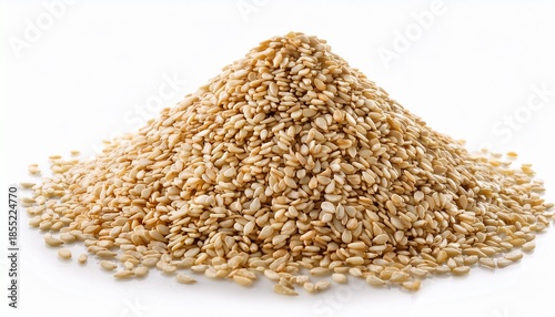 Sesame Seeds Isolated On White Background