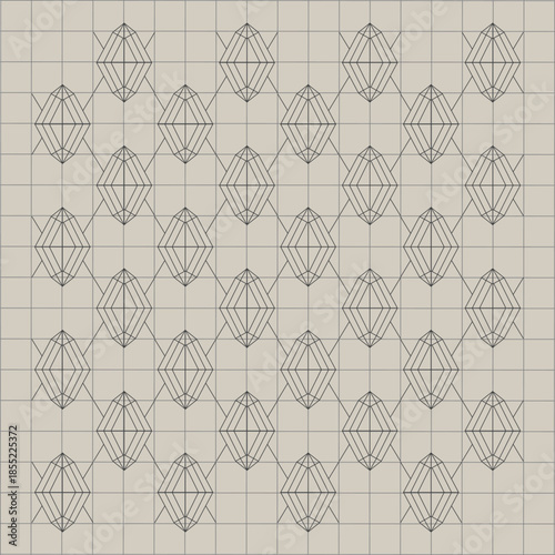 seamless geometric pattern, identified as a "Triangulation Polygon" design. 