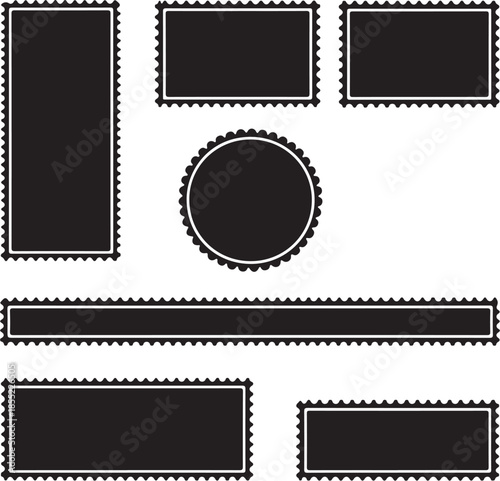 a grayscale eps file featuring an ornate frame or border design created in adobe illustrator