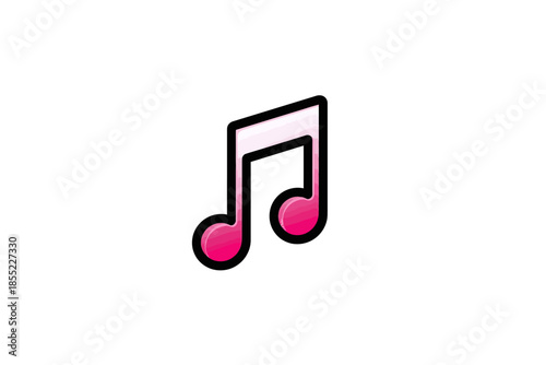 Vibrant gradient music note icon perfect for modern audio and podcast branding.