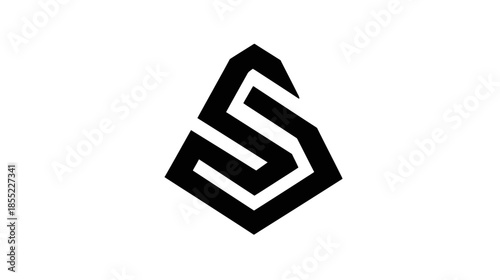 Modern abstract logo design with sharp geometric shapes and a dynamic visual impact.