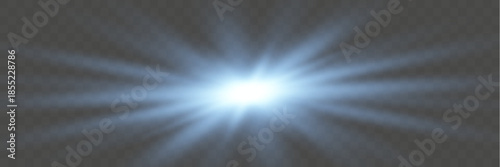 Bright Starburst Light Effect on Soft Background