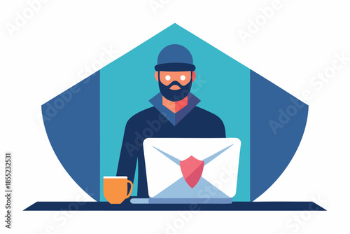 Cybersecurity Specialist Responding to Real Time Threat Alert on Network Operations Dashboard