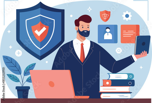 Cybersecurity Expert Teaching Safe Browsing Practices and Internet Safety Awareness to Students