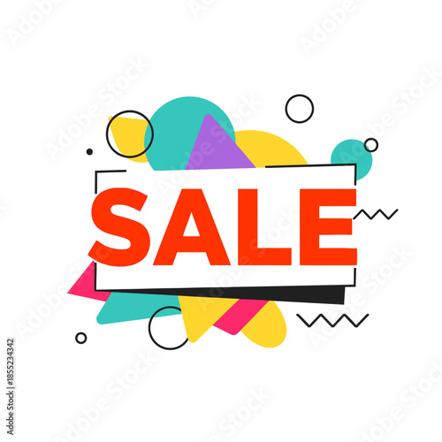 Vibrant Sale Announcement with Dynamic Colorful Backgrounds and Bold Text