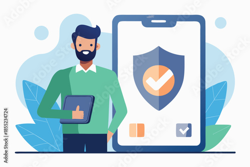 Web Browser Interface Showing a Comparison Between Secure and Fake Websites