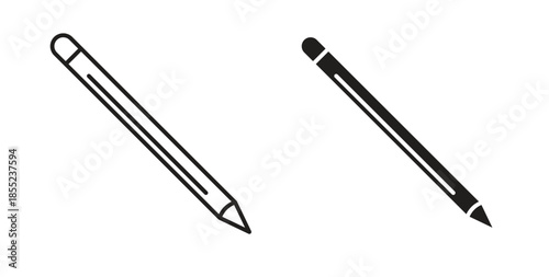 Eyeliner icons. Outline icons vector collection. flat illustrations