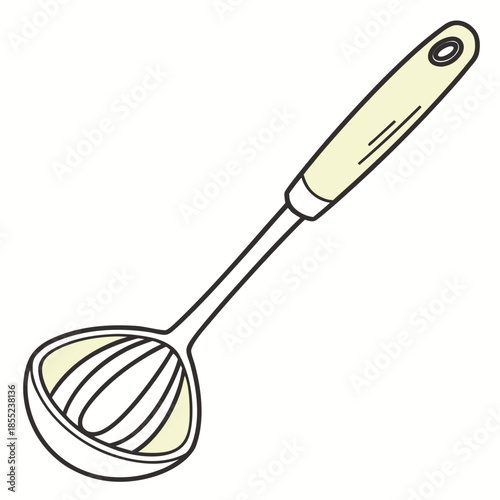 plastic spoon on white background