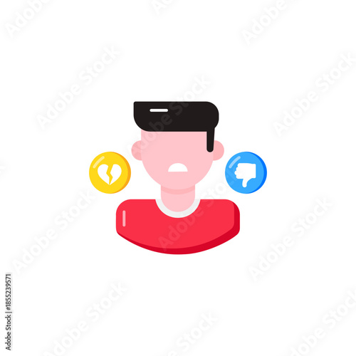 Cyberbullying online harassment user icon