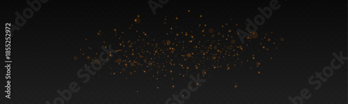 Magical glowing dust fills the night air. Tiny golden sparks shimmer with delicate motion blur. The scene feels airy, cinematic, and ideal for fantasy illustrations.