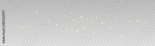 Golden magical dust floats in the dark. Soft glowing particles sparkle with cinematic bokeh. The abstract light feels festive, dreamy, and perfect for fantasy backgrounds.