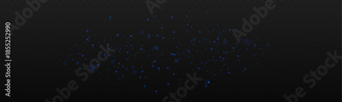 Glowing blue magic dust drifts through the dark air. Soft sapphire particles shimmer with cinematic bokeh and gentle haze. This abstract scene feels calm, mystical, and dreamlike.