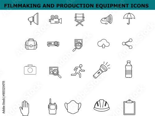 Filmmaking and Production Equipment Icons