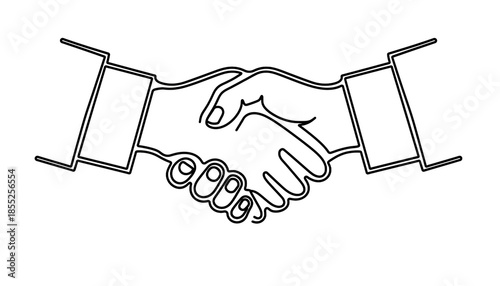 handshake silhouette icon