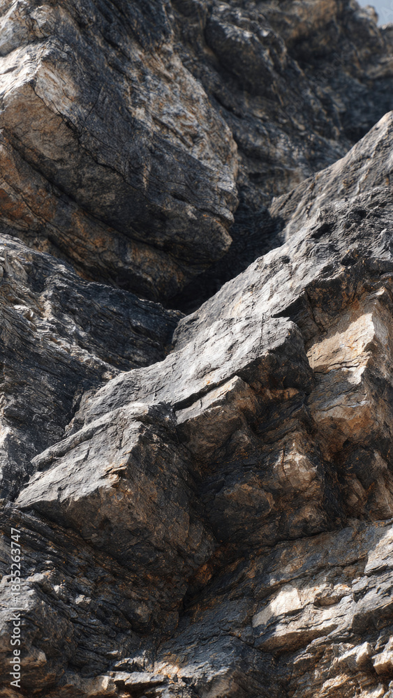 Fototapeta premium Jagged Rock Face Texture