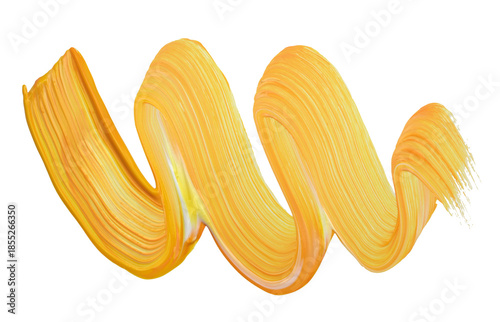 Wallpaper Mural PNG Texture Yellow, orange acrylic ink color smear brush stroke stain line relief zigzag wave blot element isolated on transparent background. Torontodigital.ca