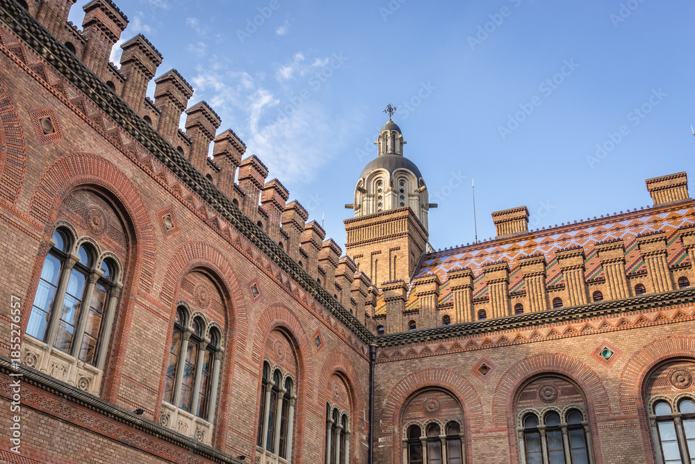 Obraz premium One of the buildings of National University in Chernivtsi, Ukraine