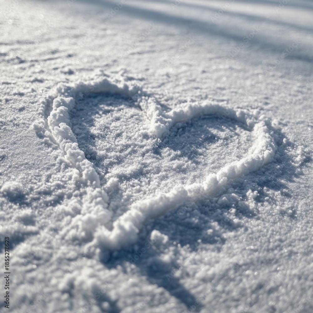 Fototapeta premium Snowy Heart