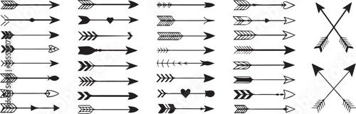 arrow collection set arrow icons and crossed arrow designs