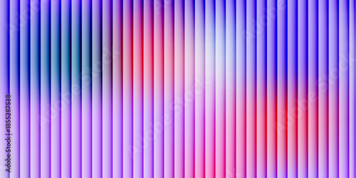 Prismatic Soft Pastel Ribbed Pattern with Blue and Pink Blur, Abstract Vertical Glass Texture for Creative Dreamy Digital Background.