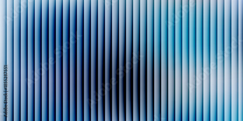 Minimalist Powder Blue Vertical Slats Background, Abstract Pale Ribbed Glass Texture with Soft Shadows for Elegant Corporate Design.