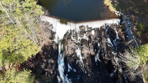 The Flinton Falls and town in Ontario Canada
