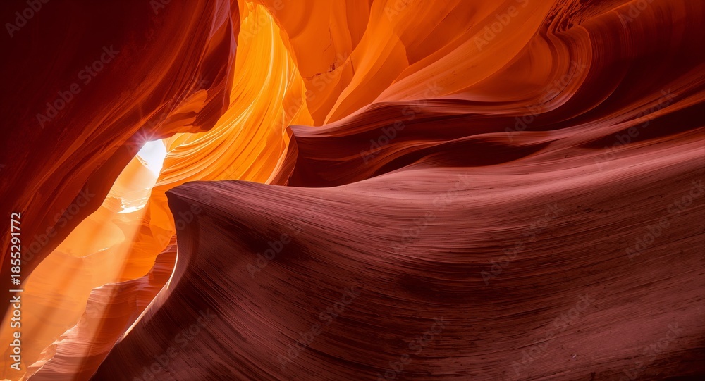 Obraz premium Abstract canyon light and warm textured rock formations