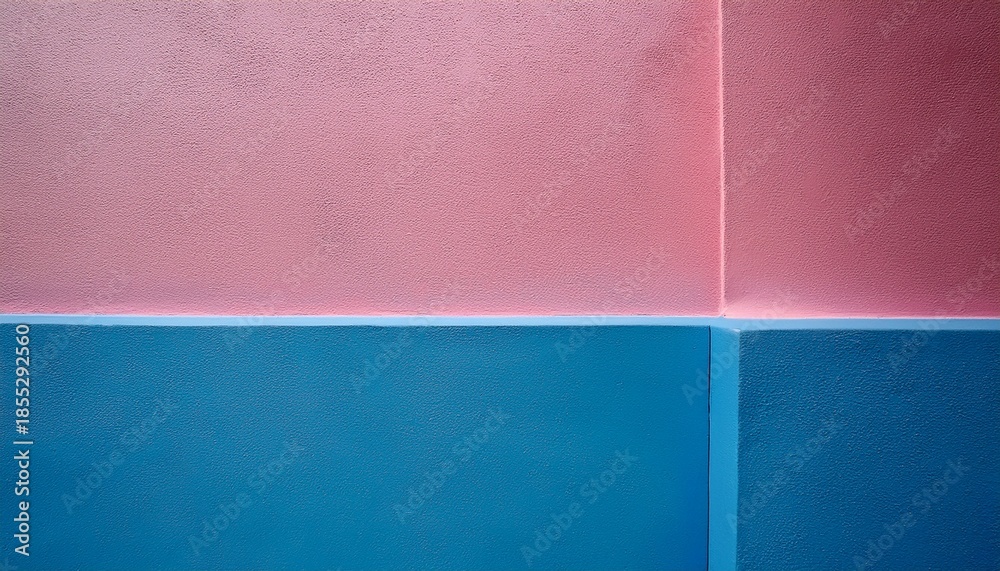 Fototapeta premium Pink And Blue Wall Background