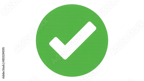 Free Download Green check mark symbol, circle icon, isolated on transparent background, simple graphic - GFXLoad
